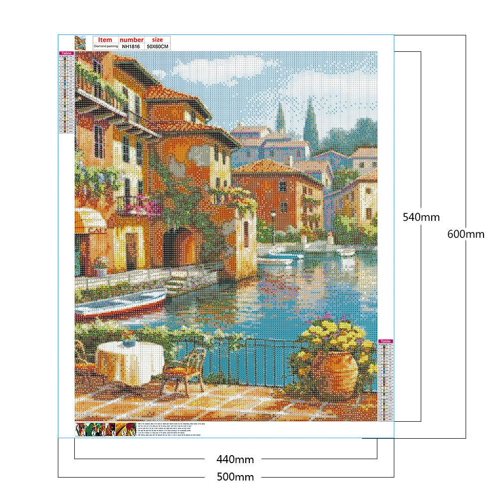 House Street - Full Round Drill Diamond Painting 50*60CM