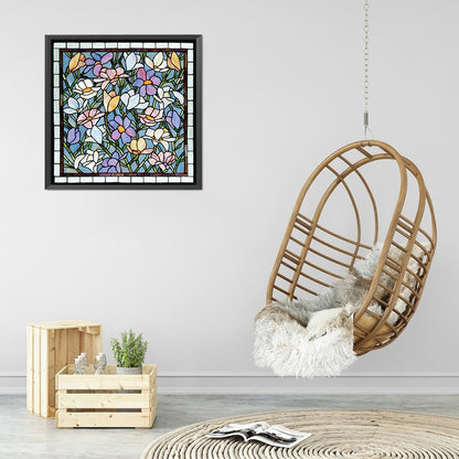 Texture Flowers - Full Round Drill Diamond Painting 30*30CM