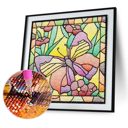 Texture Flowers - Full Round Drill Diamond Painting 30*30CM