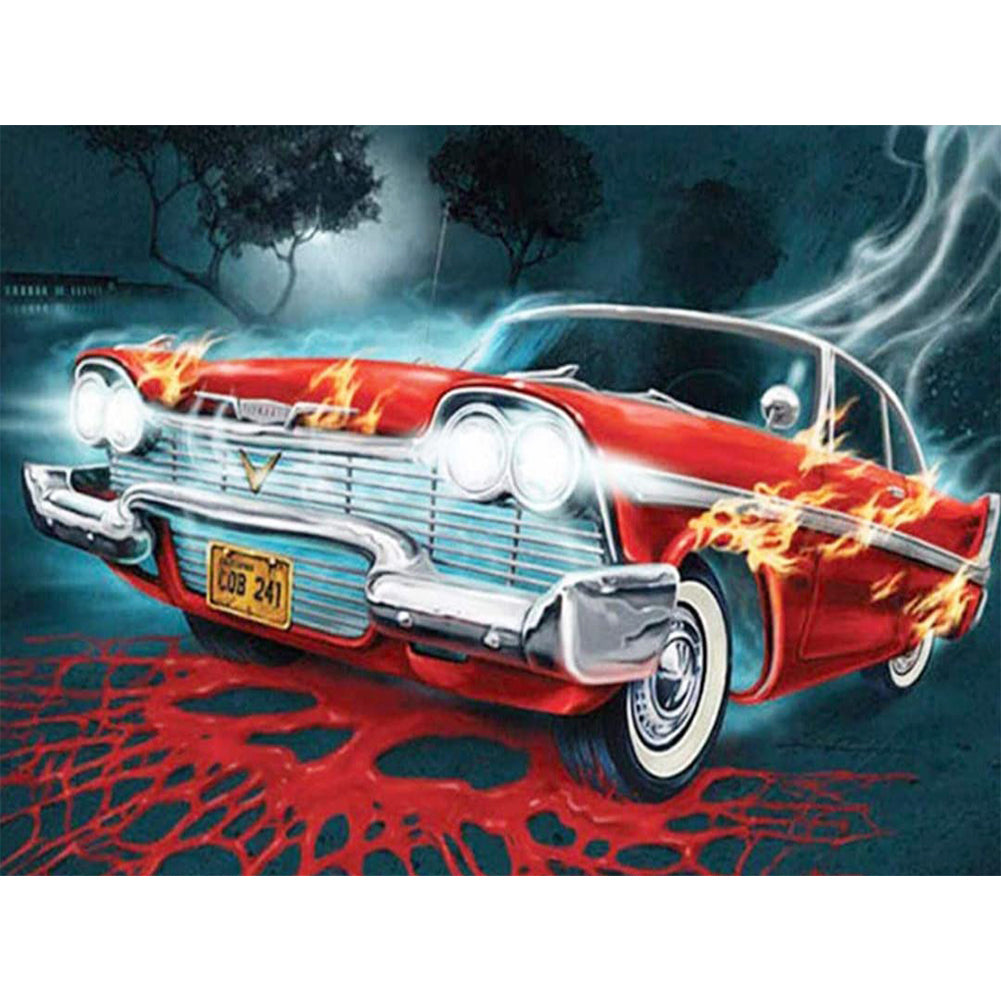 Flaming Racing - Full Round Drill Diamond Painting 40*30CM