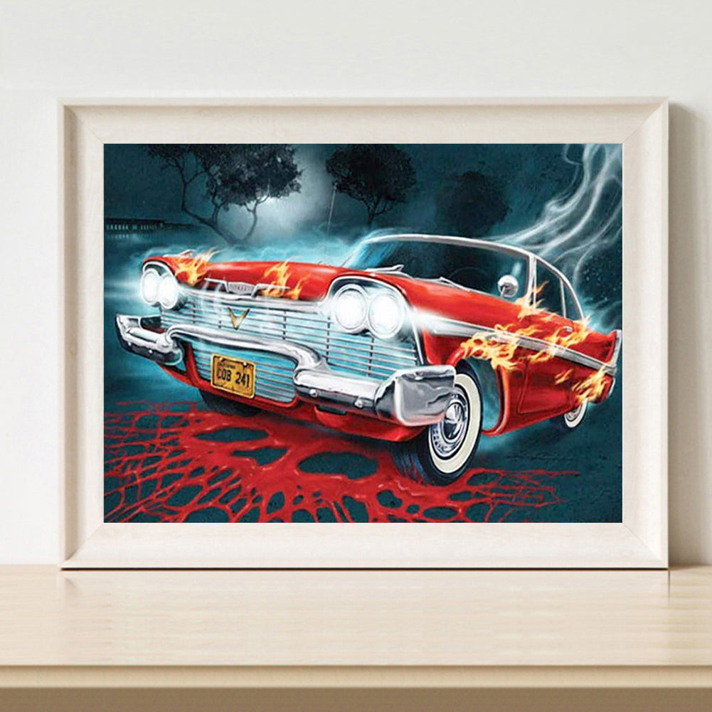 Flaming Racing - Full Round Drill Diamond Painting 40*30CM