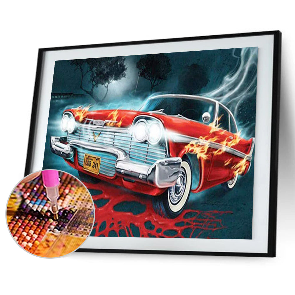 Flaming Racing - Full Round Drill Diamond Painting 40*30CM