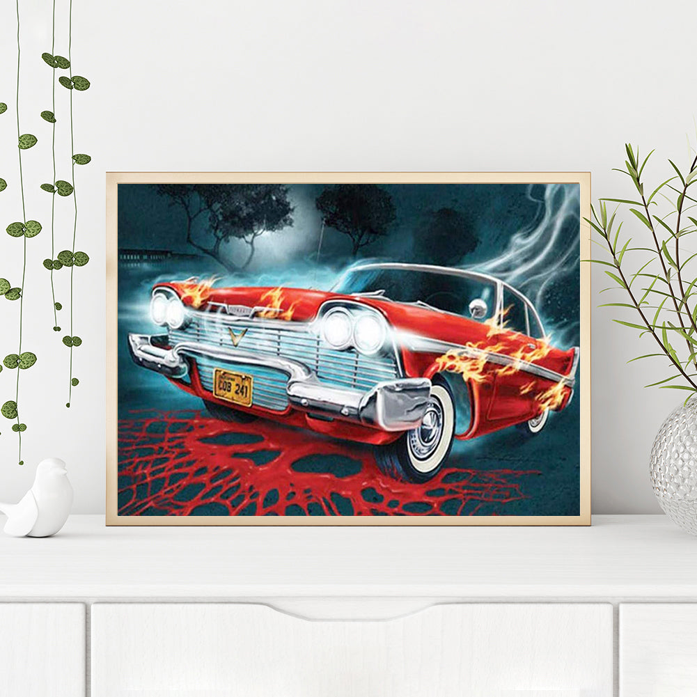 Flaming Racing - Full Round Drill Diamond Painting 40*30CM