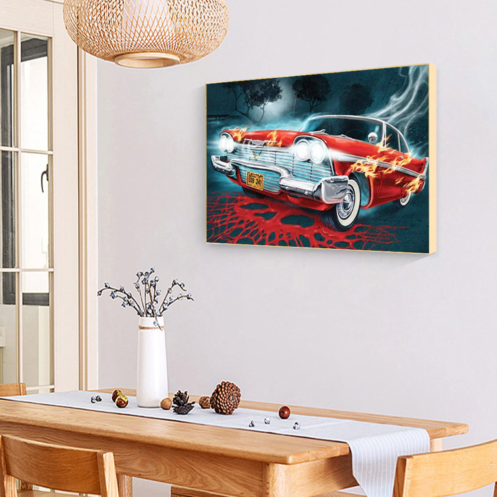 Flaming Racing - Full Round Drill Diamond Painting 40*30CM