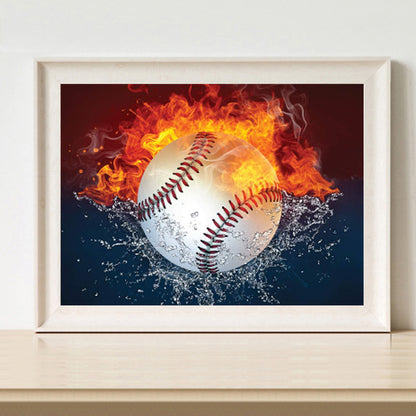 Heat Baseball - Full Round Drill Diamond Painting 40*30CM