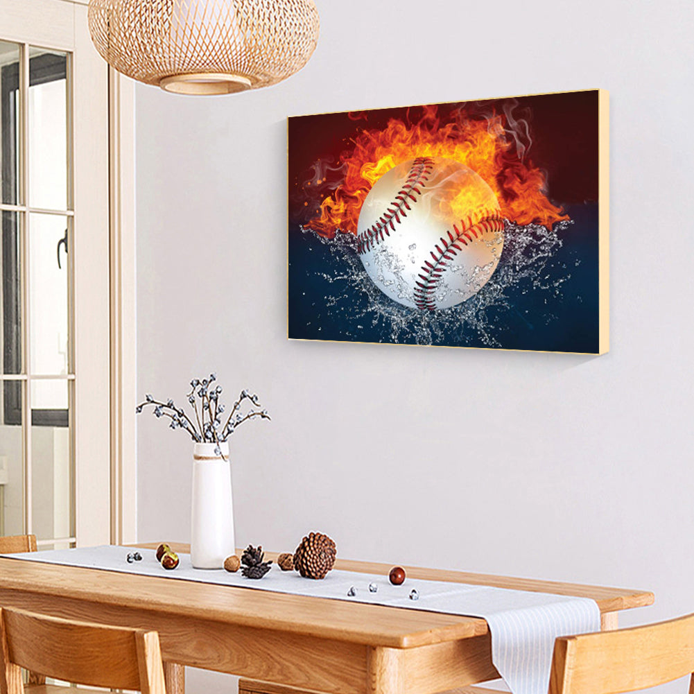 Heat Baseball - Full Round Drill Diamond Painting 40*30CM