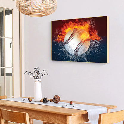 Heat Baseball - Full Round Drill Diamond Painting 40*30CM