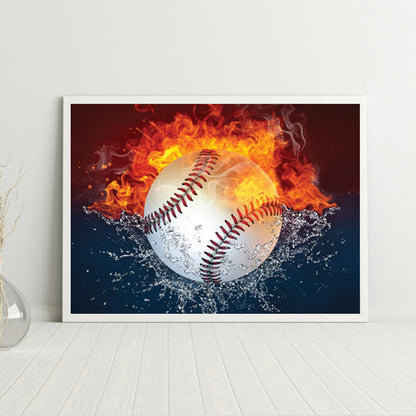 Heat Baseball - Full Round Drill Diamond Painting 40*30CM
