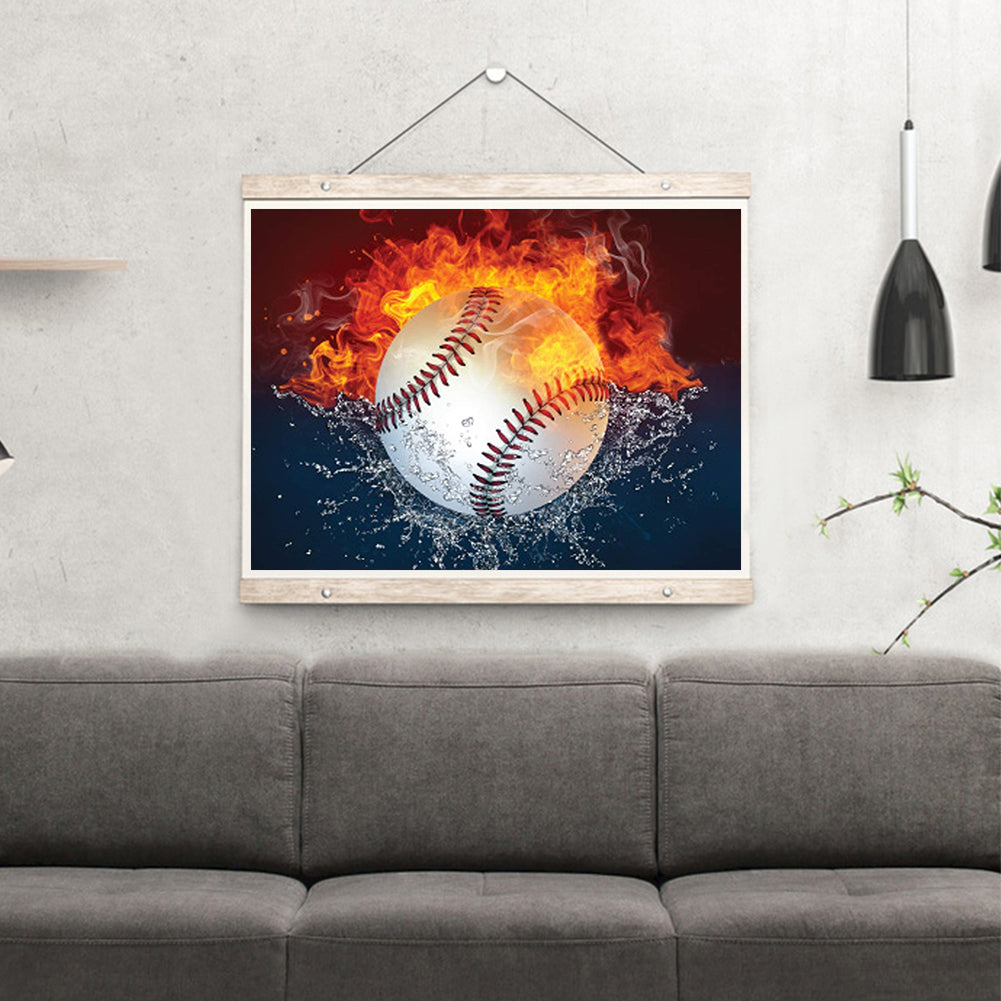 Heat Baseball - Full Round Drill Diamond Painting 40*30CM