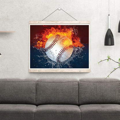 Heat Baseball - Full Round Drill Diamond Painting 40*30CM