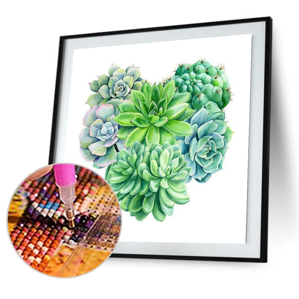 Flowers And Plants - Full Round Drill Diamond Painting 30*30CM