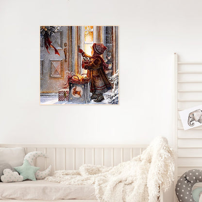 Child Giving Gift - Full Round Drill Diamond Painting 40*40CM