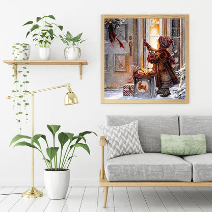 Child Giving Gift - Full Round Drill Diamond Painting 40*40CM