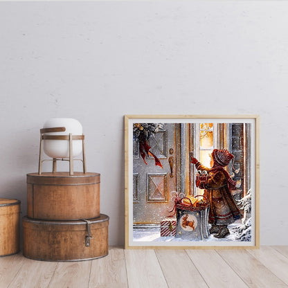 Child Giving Gift - Full Round Drill Diamond Painting 40*40CM