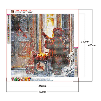 Child Giving Gift - Full Round Drill Diamond Painting 40*40CM