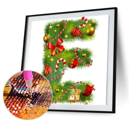 Christmas Bell Alphabet - Full Round Drill Diamond Painting 30*30CM