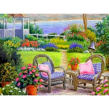 Garden Scenery - Full Round Drill Diamond Painting 50*40CM