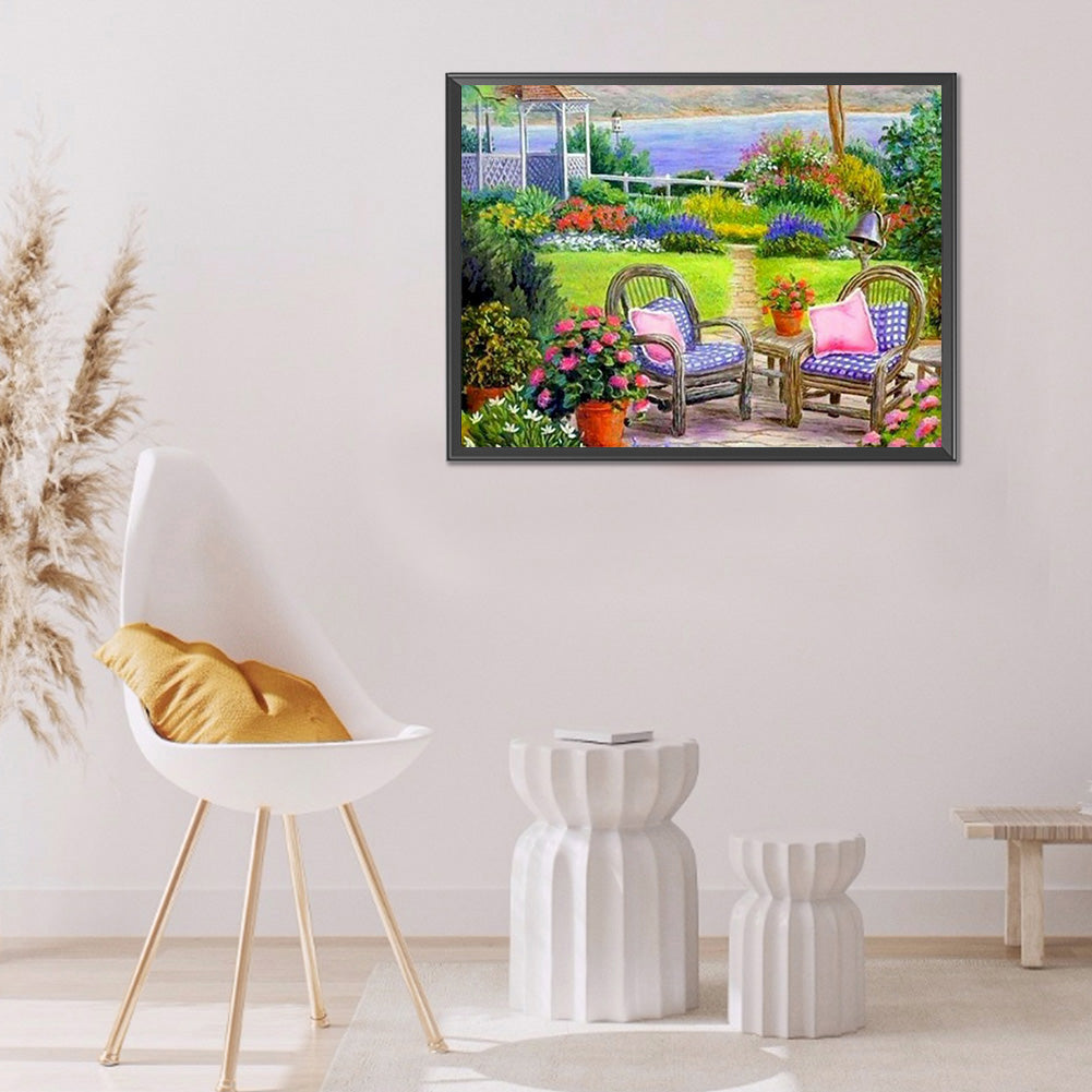 Garden Scenery - Full Round Drill Diamond Painting 50*40CM