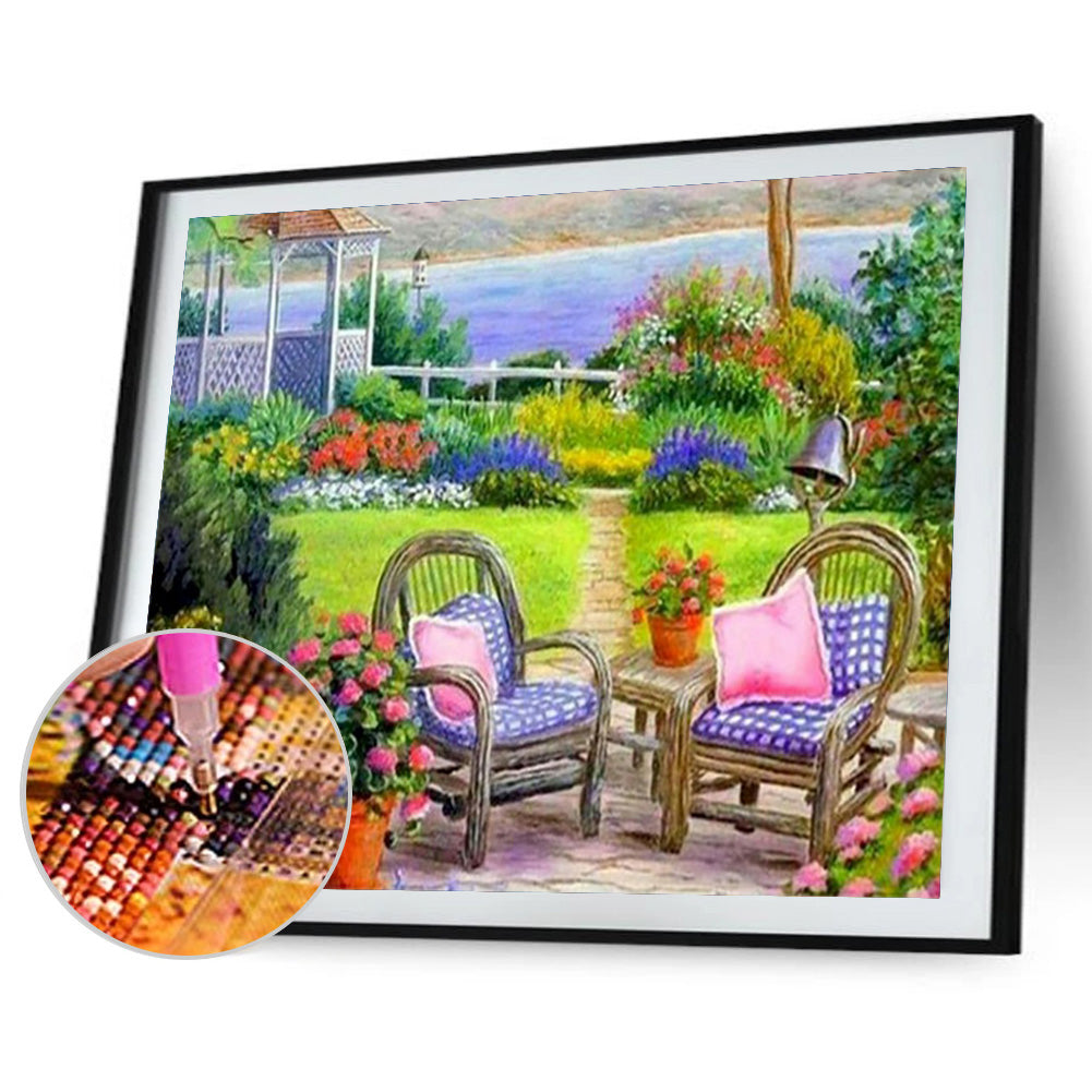 Garden Scenery - Full Round Drill Diamond Painting 50*40CM