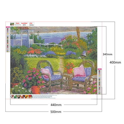 Garden Scenery - Full Round Drill Diamond Painting 50*40CM