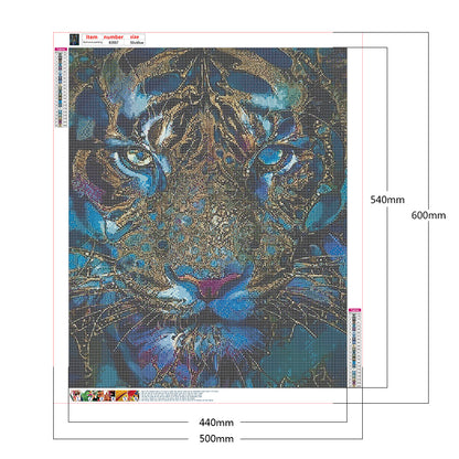 Tiger Painting - Full Round Drill Diamond Painting 50*60CM