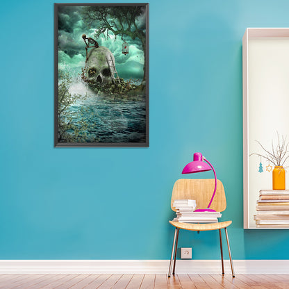 Skull - Full Round Drill Diamond Painting 50*70CM