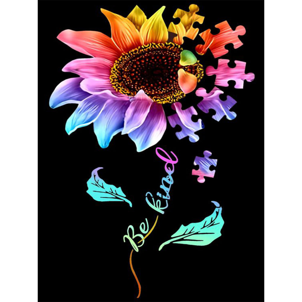 Colorful Flower Butterfly - Full Round Drill Diamond Painting 30*40CM