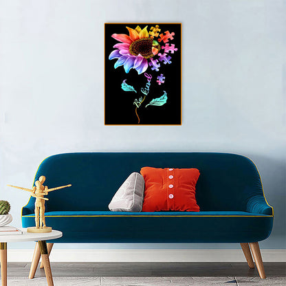 Colorful Flower Butterfly - Full Round Drill Diamond Painting 30*40CM