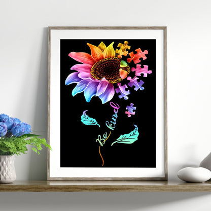 Colorful Flower Butterfly - Full Round Drill Diamond Painting 30*40CM