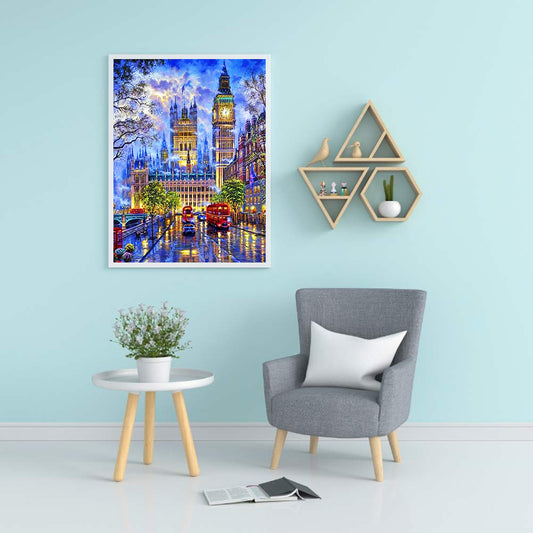 City ??Street View - Full Round Drill Diamond Painting 40*50CM