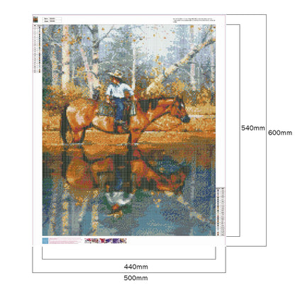 Horse - Full Round Drill Diamond Painting 50*60CM