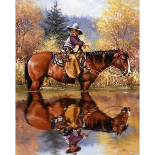 Horse - Full Round Drill Diamond Painting 50*60CM