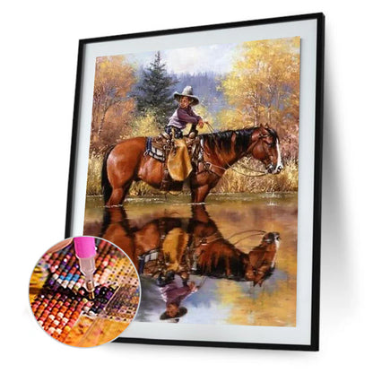 Horse - Full Round Drill Diamond Painting 50*60CM