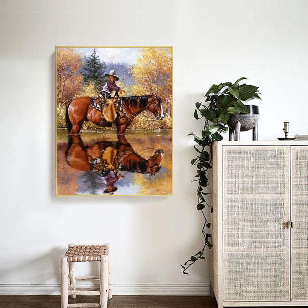 Horse - Full Round Drill Diamond Painting 50*60CM