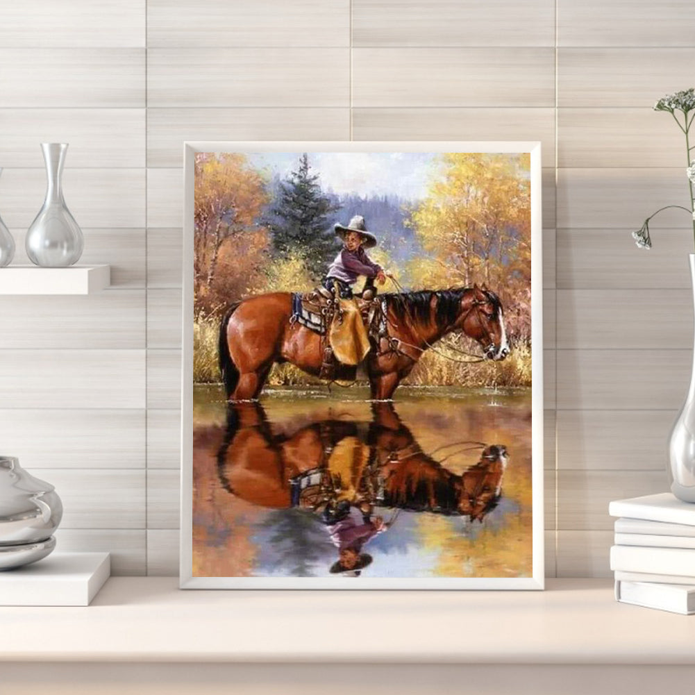 Horse - Full Round Drill Diamond Painting 50*60CM