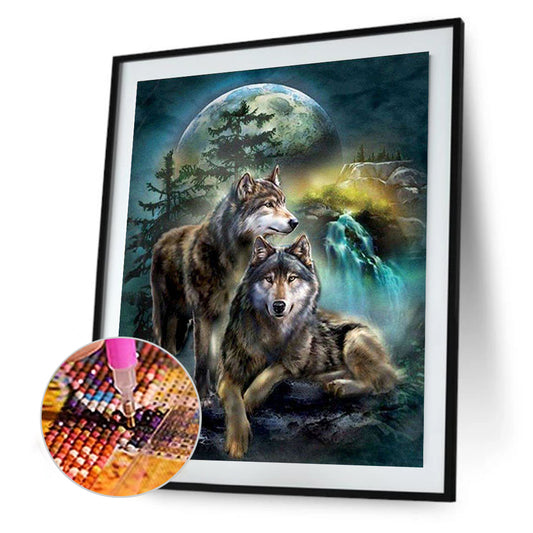Wolf - Full Round Drill Diamond Painting 50*60CM