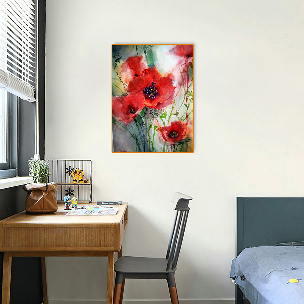 Flower - Full Square Drill Diamond Painting 30*40CM