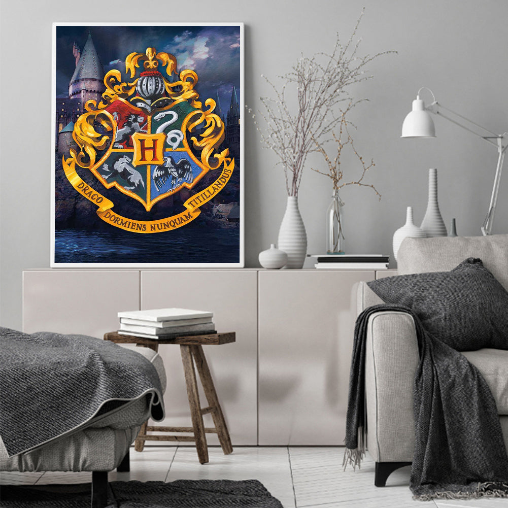 Harry Potter Badge - Full Square Drill Diamond Painting 40*50CM