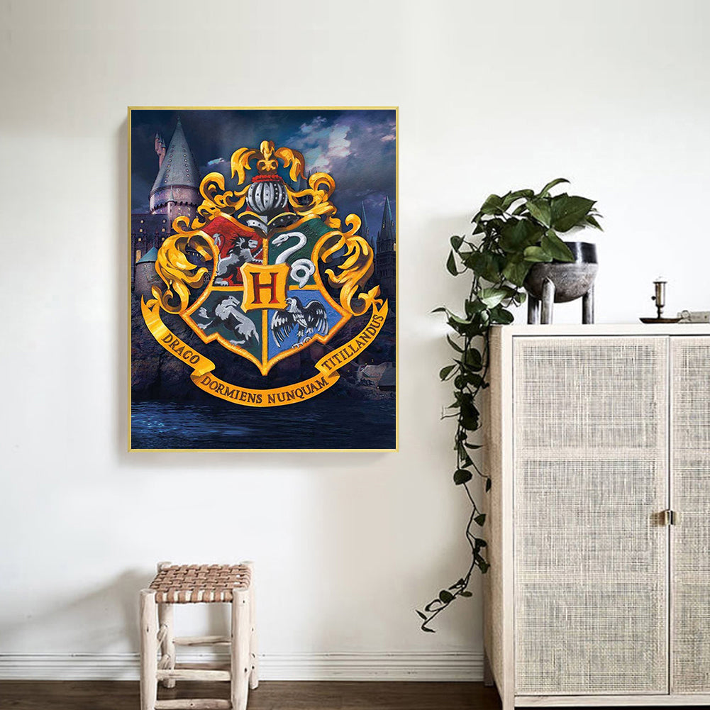 Harry Potter Badge - Full Square Drill Diamond Painting 40*50CM