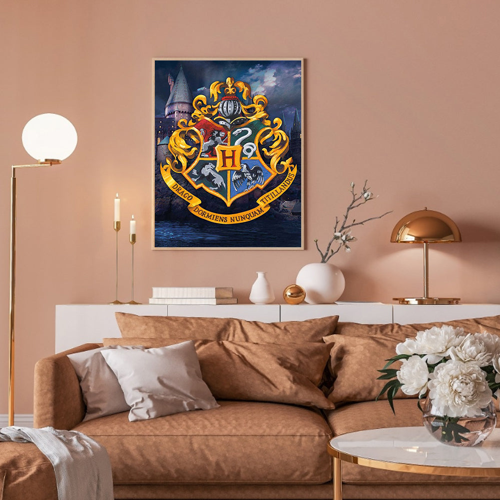 Harry Potter Badge - Full Square Drill Diamond Painting 40*50CM