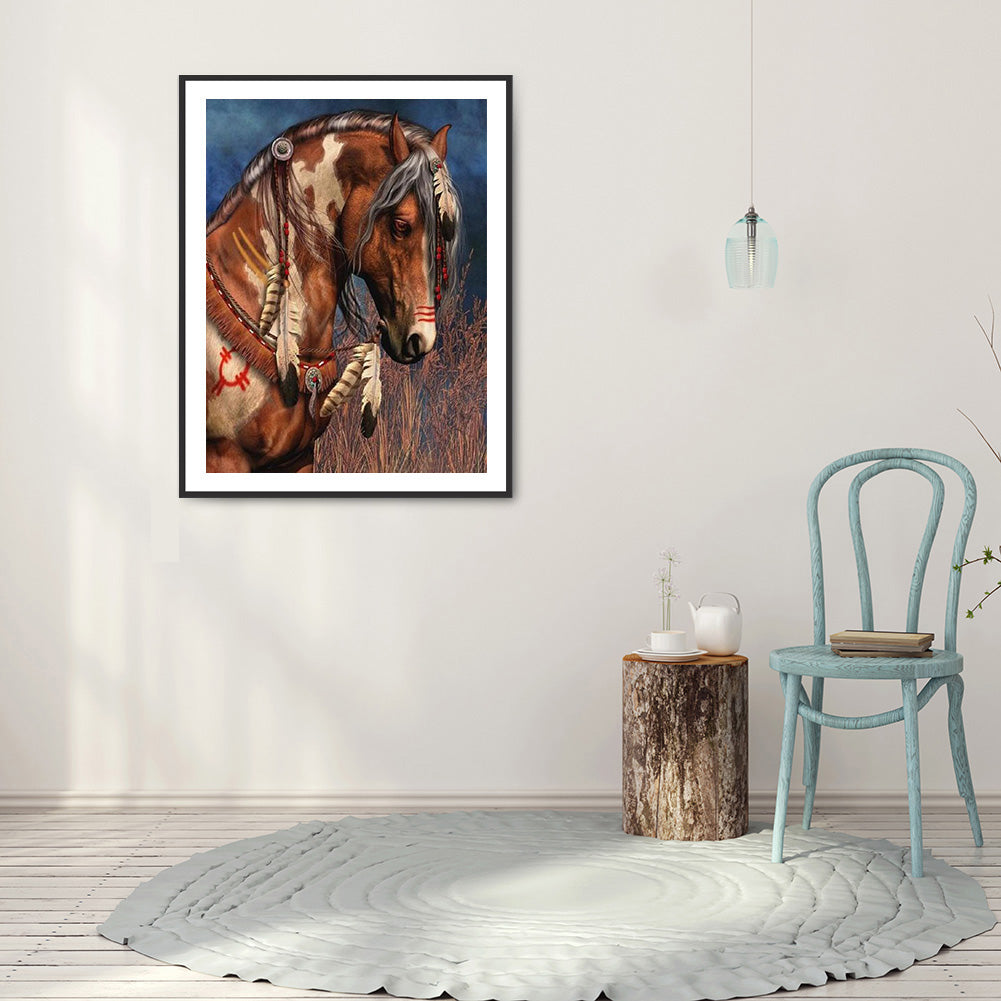 Horse 50*60CM(Canvas) Full Round Drill Diamond Painting