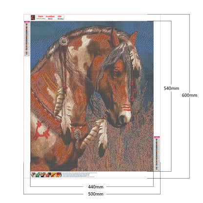 Horse 50*60CM(Canvas) Full Round Drill Diamond Painting