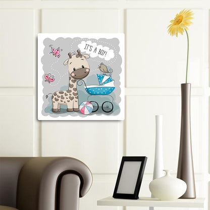 Baby Car Cartoon Animal 30*30CM(Canvas) Full Round Drill Diamond Painting