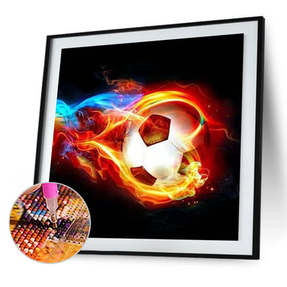 Football 30*30CM(Canvas) Full Round Drill Diamond Painting
