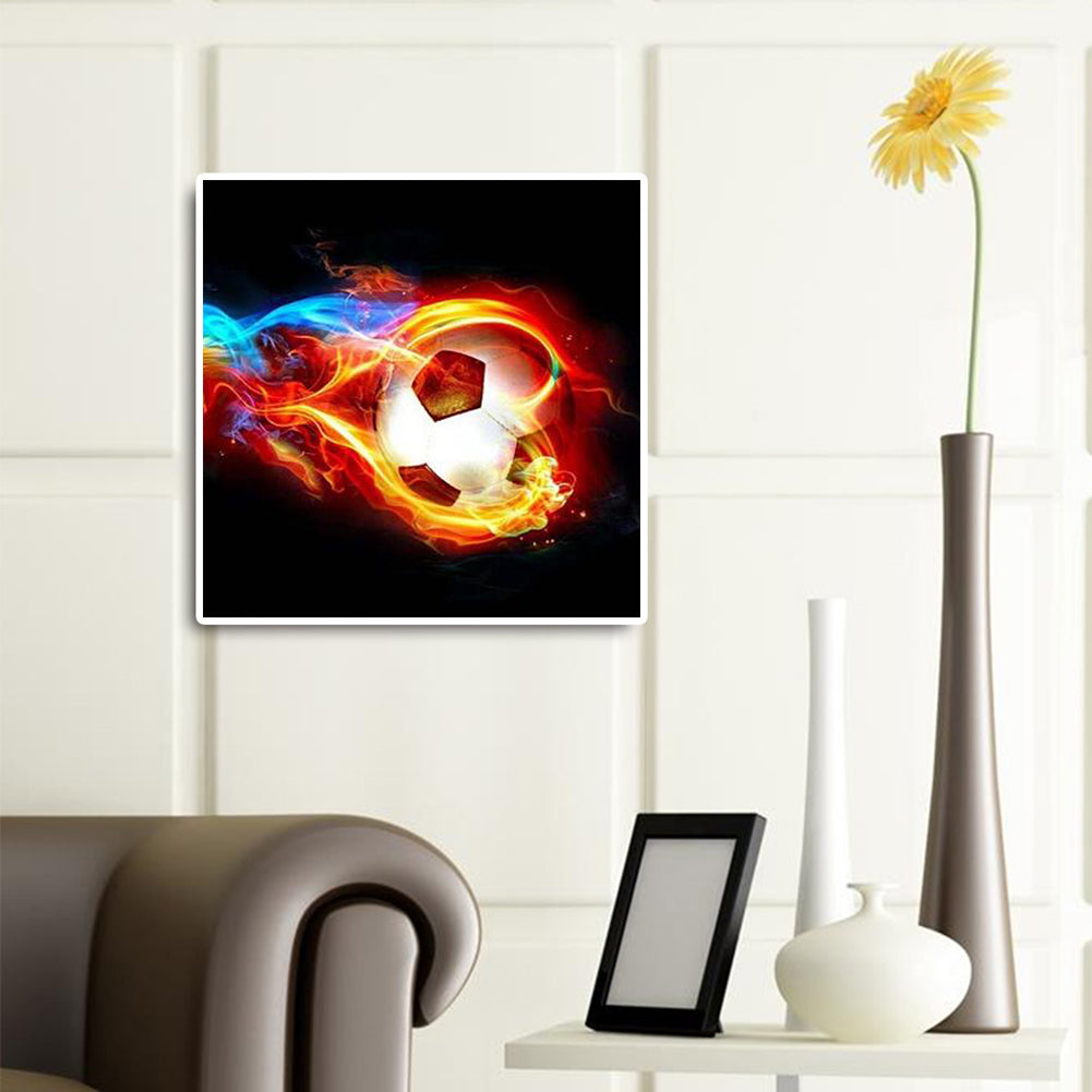 Football 30*30CM(Canvas) Full Round Drill Diamond Painting