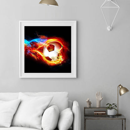 Football 30*30CM(Canvas) Full Round Drill Diamond Painting