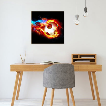 Football 30*30CM(Canvas) Full Round Drill Diamond Painting