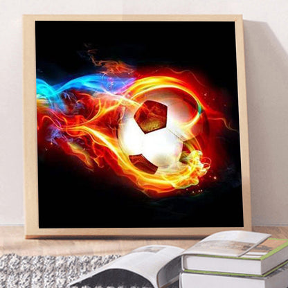 Football 30*30CM(Canvas) Full Round Drill Diamond Painting