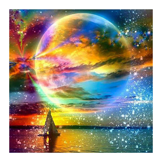 Beautiful Water Polo Scenery 30*30CM(Canvas) Full Round Drill Diamond Painting