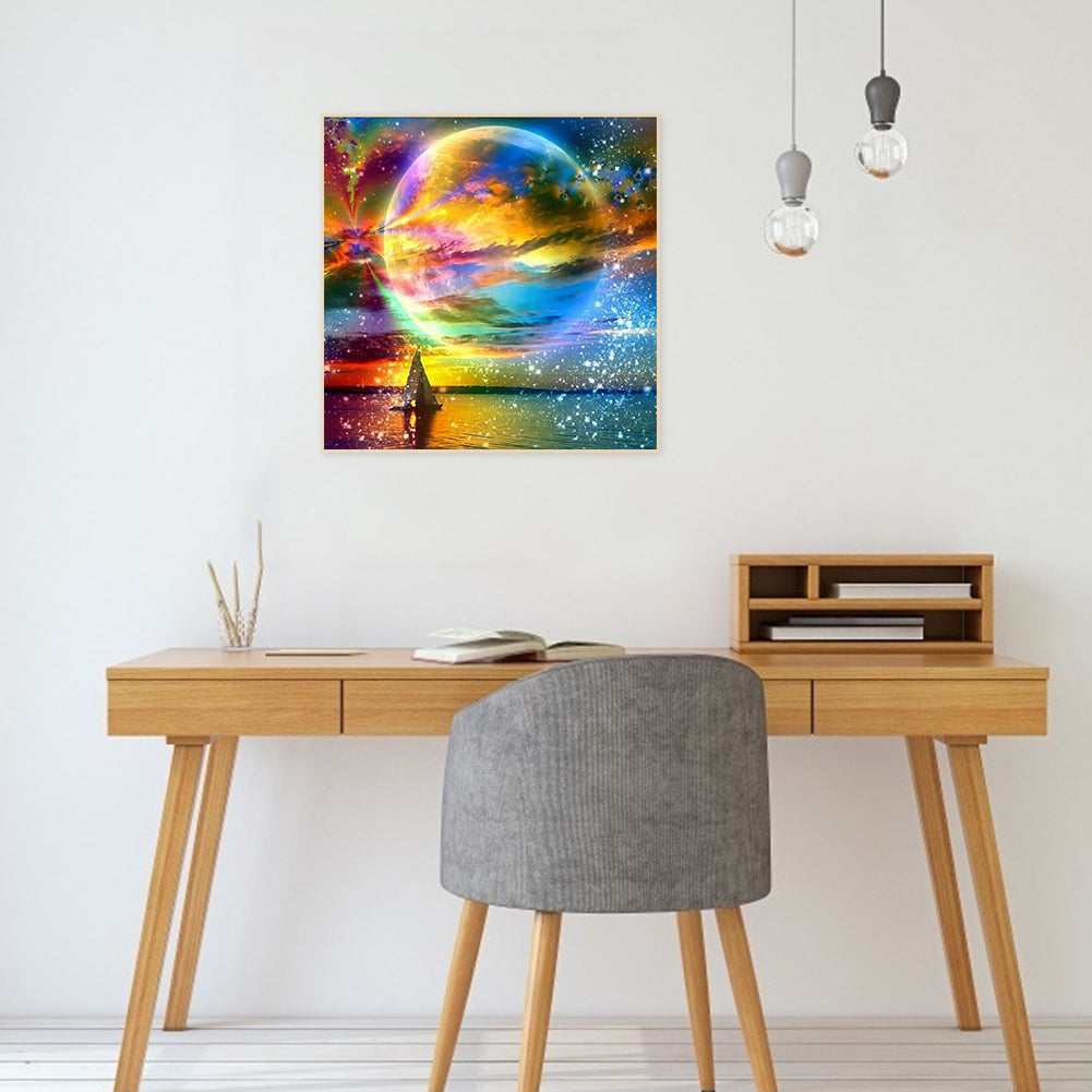 Beautiful Water Polo Scenery 30*30CM(Canvas) Full Round Drill Diamond Painting